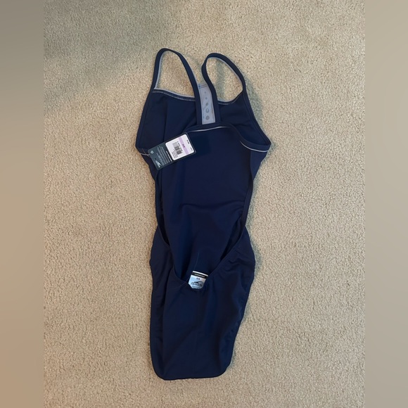 Navy Blue NWT & LINER speedo Swimsuit - Picture 3 of 4